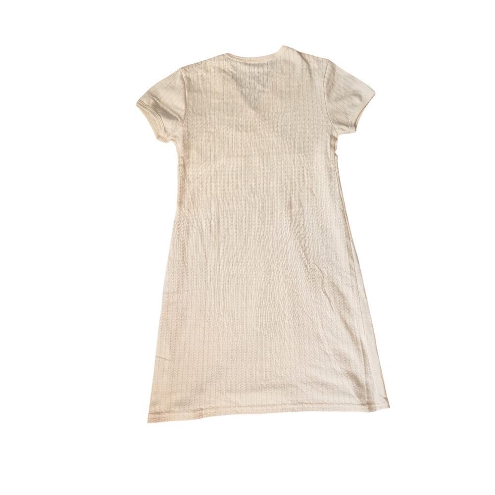Scarlet Loungewear Light Yellow V-Neck Lounge Mini Dress Y2K - Picture 3 of 10